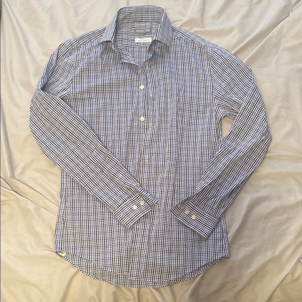 Men's Blue Checkered Shirt
